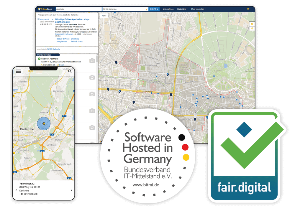 Software made and hosted in Germany - fair.digtal Gütesiegel