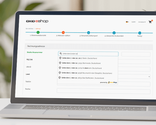 Bildschirmansicht der ASPION Cloud-Plattform mit SmartMaps Tracking.